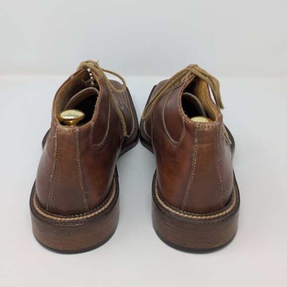 Canali Made in Italy Leather Derby Boots Brown Men’s Dress Shoes Sz 8.5 - Picture 5 of 7